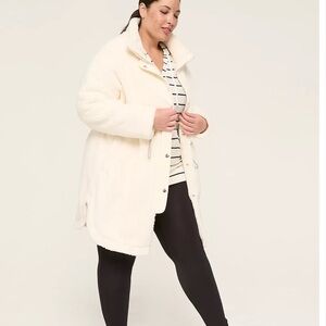 Lane Bryant LIVI NWOT Cream Sherpa Coat